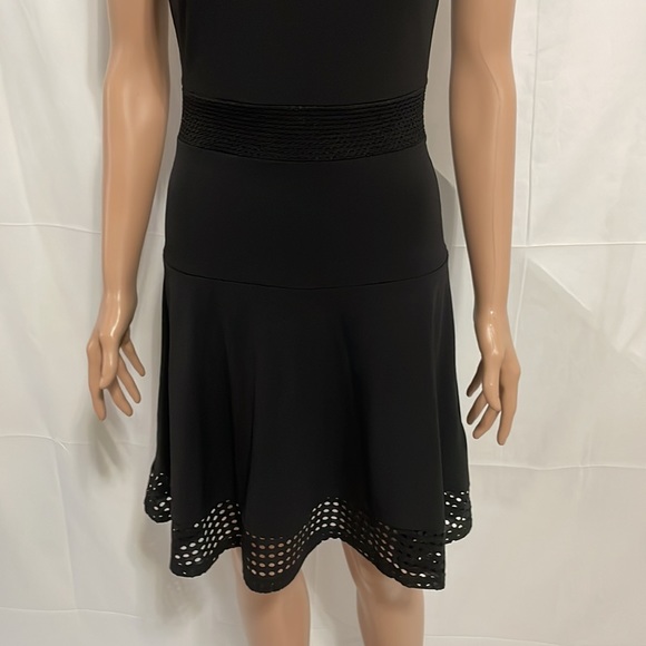 Micheal Kors Lace Mesh Fit and Flare Dress - Picture 4 of 6